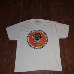Vintage 90s Raíces Taínas Single Stitch Crewneck White T-Shirt Men's Large